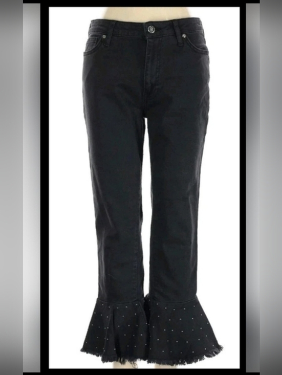 Anthropologie Denim - ANTHROPOLOGIE X Pilcro and the Letterpress Embellished High-Rise Black Jeans 31